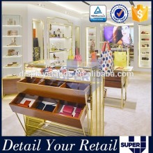 modern retail leather goods display furniture stand for shop