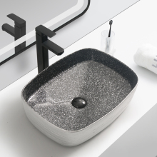 Marble Top Basin for Bathroom Model Design - Ceramic Sanitary Ware for Hotels
