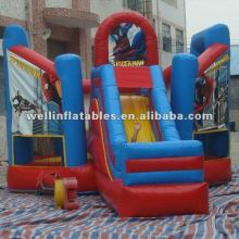 2013 HOT outdoor inflatable spiderman combo games for sale