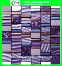 Glass mosaic patterns glass mosaic tile purple mix AK1006