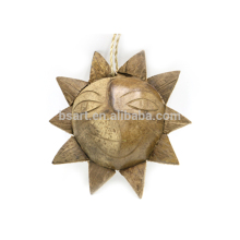 Coconut shell solar doll face basket crafts of Hainan characteristics