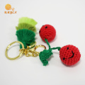 Crochet Cherry Key Chain Porte-clés avec gland