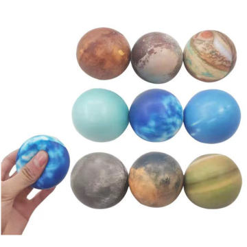 Brinquedos de aperto engraçado suaves impressos 9 planeta