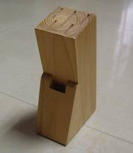 Regular 5- Slots Cheap Solid Pine wood Knife block, Stand, holder
