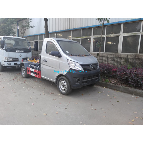 Changan 4x2 mini camion poubelle à chargement arrière