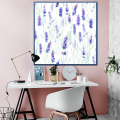 Lavender Flowers Oil Painting Konsttryck