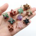 Merkaba Star Stone Pendants for Necklace Jewelry