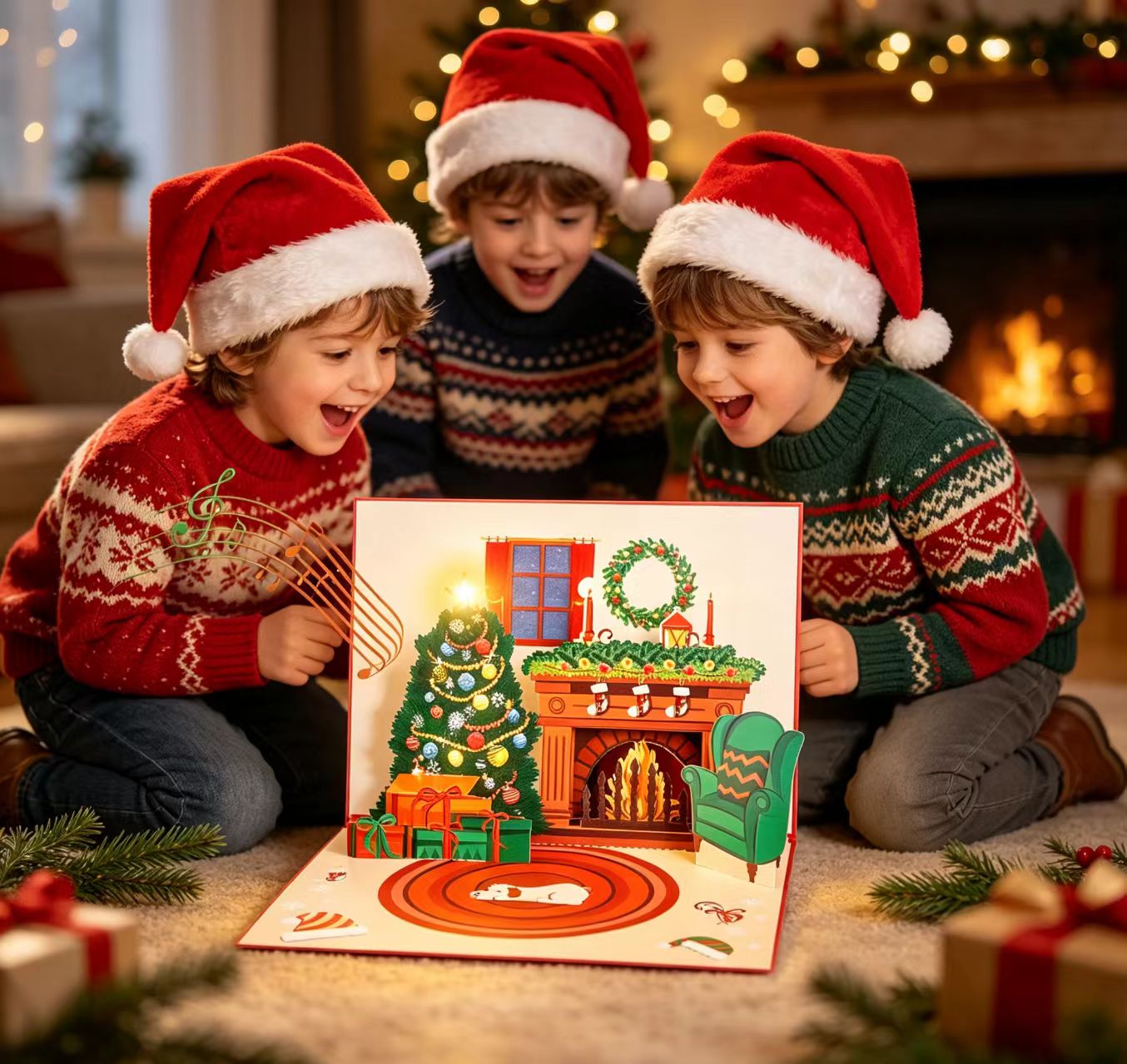 3D wyskakujące kartki świąteczne z życzeniami 3d pop up christmas greeting cards
