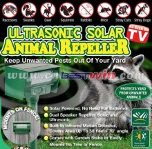 Ultrasonic Solar Animal Repeller