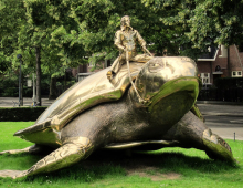 art deco riproduzioni metal crafts sculpture bronze tortoise sculpture