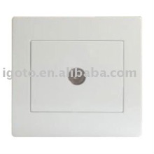 wall color TV jack crt socket outlet (European standard)