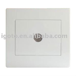 wall color TV jack crt socket outlet (European standard)