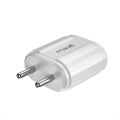 Ινδία QC3.0 18W USB Smart Charger Adapter White