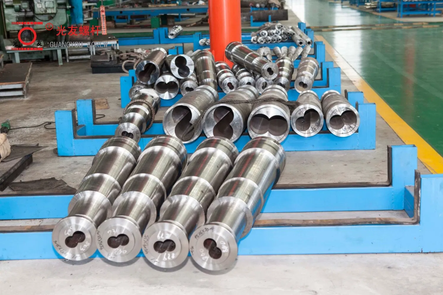 লং-লাইফ ক্রোম-প্লেটেড অ্যালয় পিভিসি কনিক্যাল টুইন স্ক্রু এবং ব্যারেল