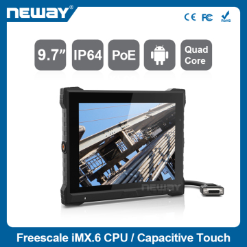 Embedded 9.7" IPS LCD Android OS industrial panel mount computer