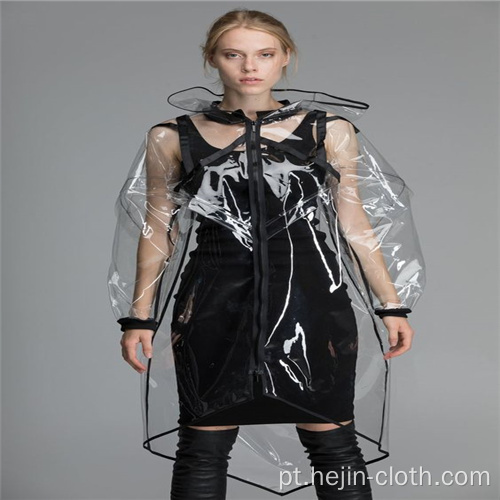 Traje de chuva adulto em PVC translúcido de alta qualidade