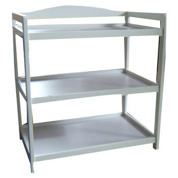 White color baby changing table
