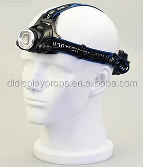 Fiberglass head mannequin for eye protection instrument, men VR/mask Exhibition head model for safty hat