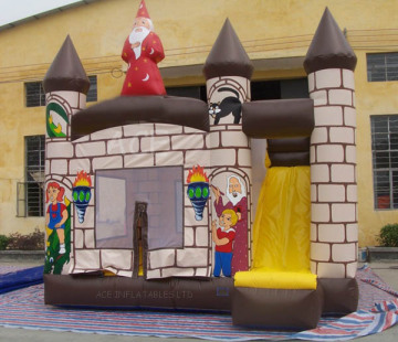 Commercial Grade Inflatable Wizard Brick Castle Combo