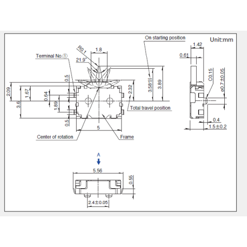 Small two-way perception Detection switch