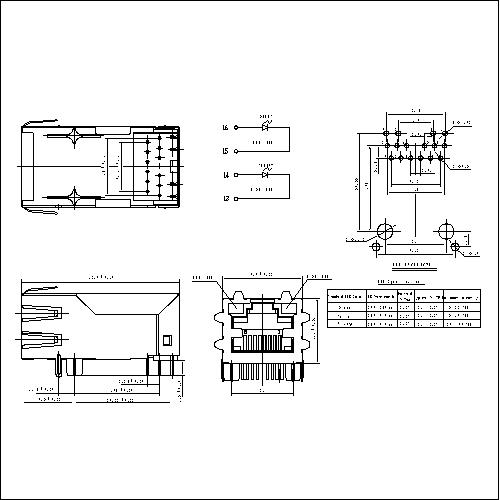 ATRT-9AAG0A010 RJ45 Single Port With Transformer With Filter Extension With LED With EMI POE