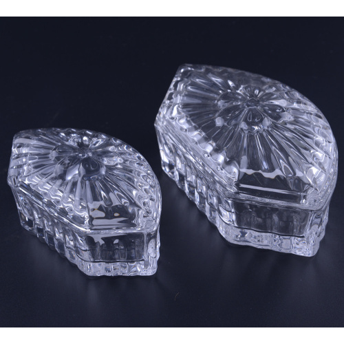 Bloemenpatroon 2018 nieuwe handgemaakte kristallen glazen sieradendoos
