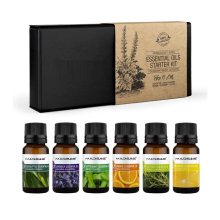 Natural Water Soluble Essential Oil Aromatherapy 6 Bottles Set Fragrance Essential Oils