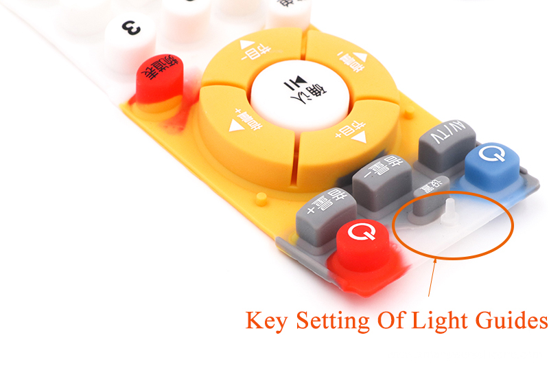 silicone button Light guide