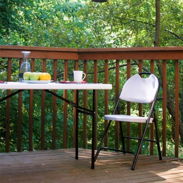 Outdoor steel table garden folding picnic table