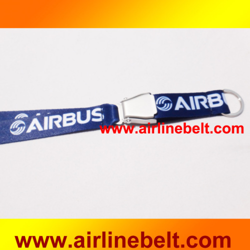 Top classice airline airplane aircraft seatbelt buckle neck lanyard