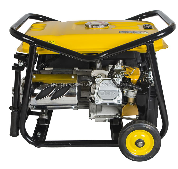 Portable 3kw  gasoline generator  168f-1 with 6.5hp gasoline engine