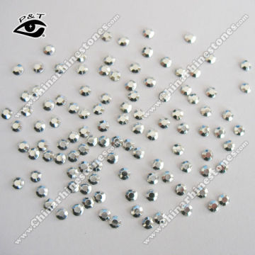 2MM Hot fix rhinestud metal studs iron on octagon garment accessories