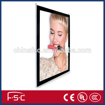 Easy handling outdoor metal magnetic slim led light box