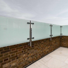 Simple porch glass support handrail support accessories