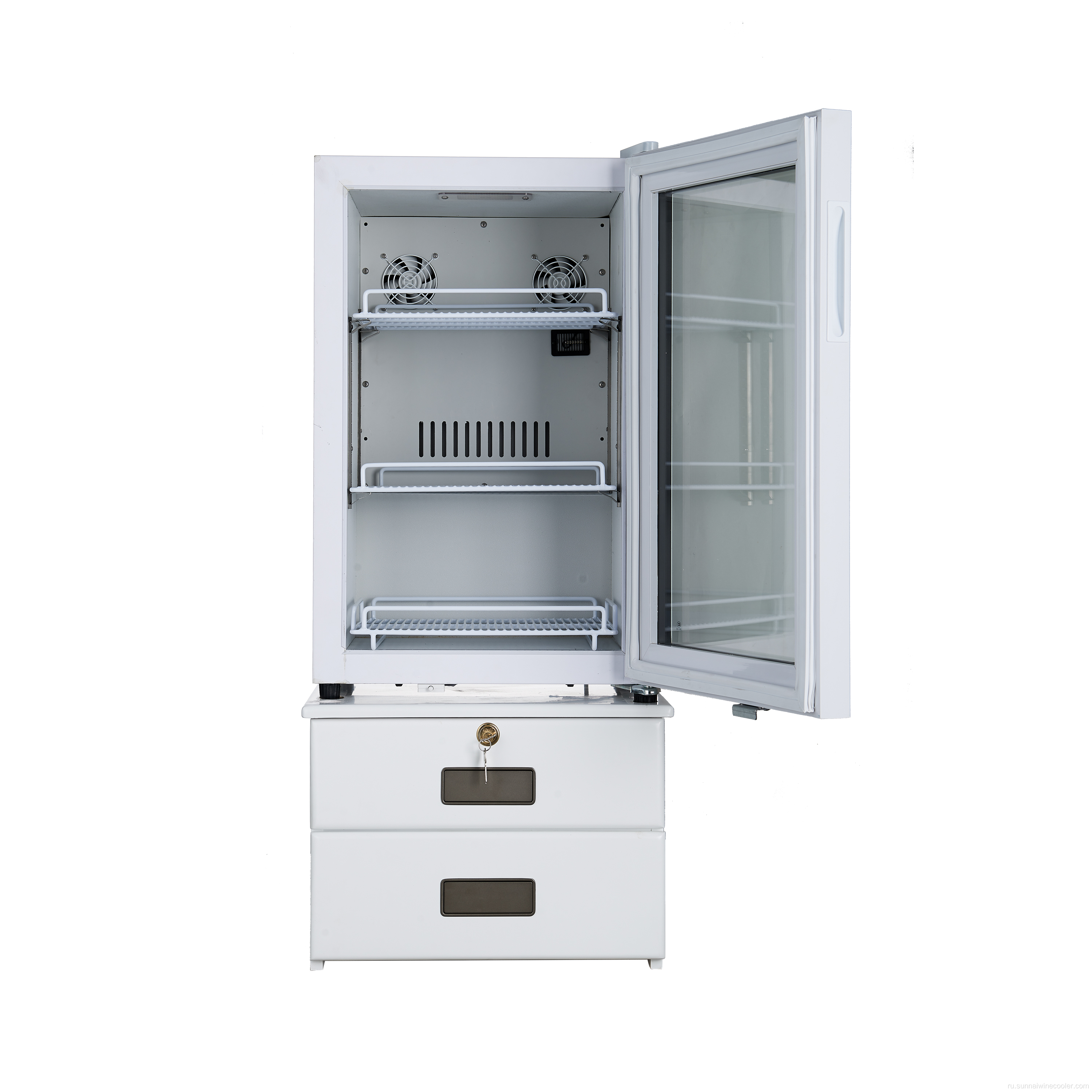 Холодичный холодильник по уходу за кожей стеклянной дверей