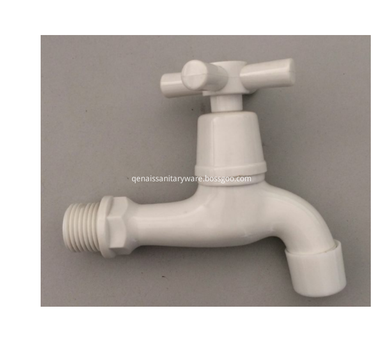 Abs Plastic Faucet For Washing Machine White Finish