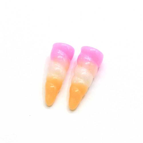 24mm 3D Resin Mini Horn Resin DIY Κοσμήματα Κολιέ Αξεσουάρ Μαλλιών Ρητίνη Cabochons Διακόσμηση