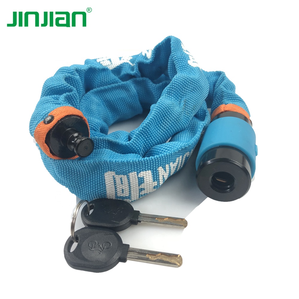 Heavy Duty Anti-Theft Bicycle Chain Lock with Keys Lock Chain for Bike, Motorcycle, Bicycle, Door, Gate, Fence, Grill(6mm Thick