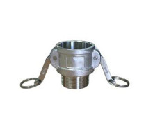 Threaded quick connect grooved coupling