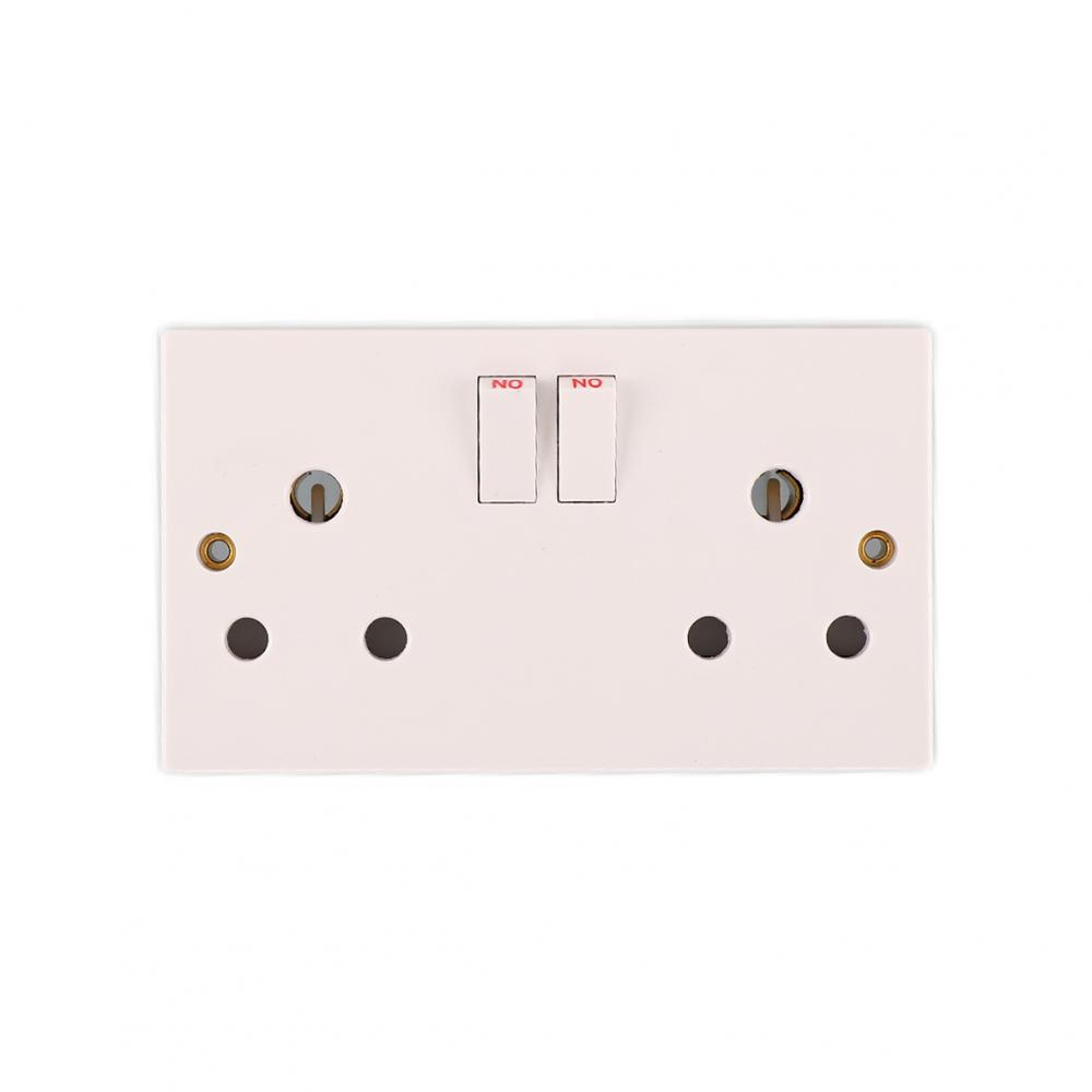 Double 15A Switched Socket Wall Switch Socket
