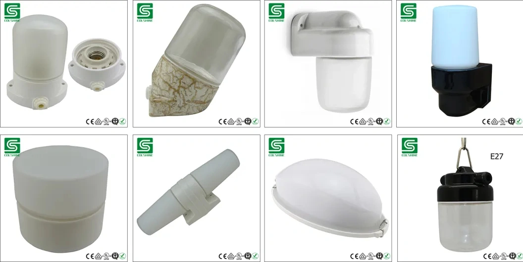 E27 IP54 Angled Porcelain Ceramic Wall Sauna Lamp