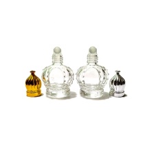 Crown Shape Roll on Perfume Bottle - Portable Refillable Essential Oil Bottle