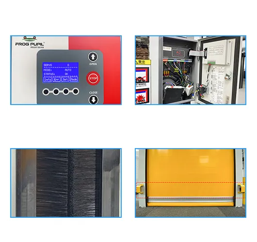 Car Wash High Speed Opening 2.0m/S PVC Plastic Roller Shutter Automatic Door