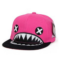 Funny Shark Polyester Flat Bill Cap