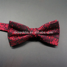 luxury flower red silk bow tie