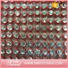 mesh fabric rhinestone diamond trimming roll