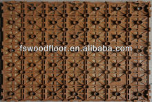 merbau&teak plastic base wood decking tiles