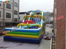 Children And Adult Outdoor Commercial Inflatable Jumping Slide Games For Rent, Resale