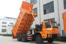6x4 mining truck/mining dump truck/mining tipper 50Mt load 375hp