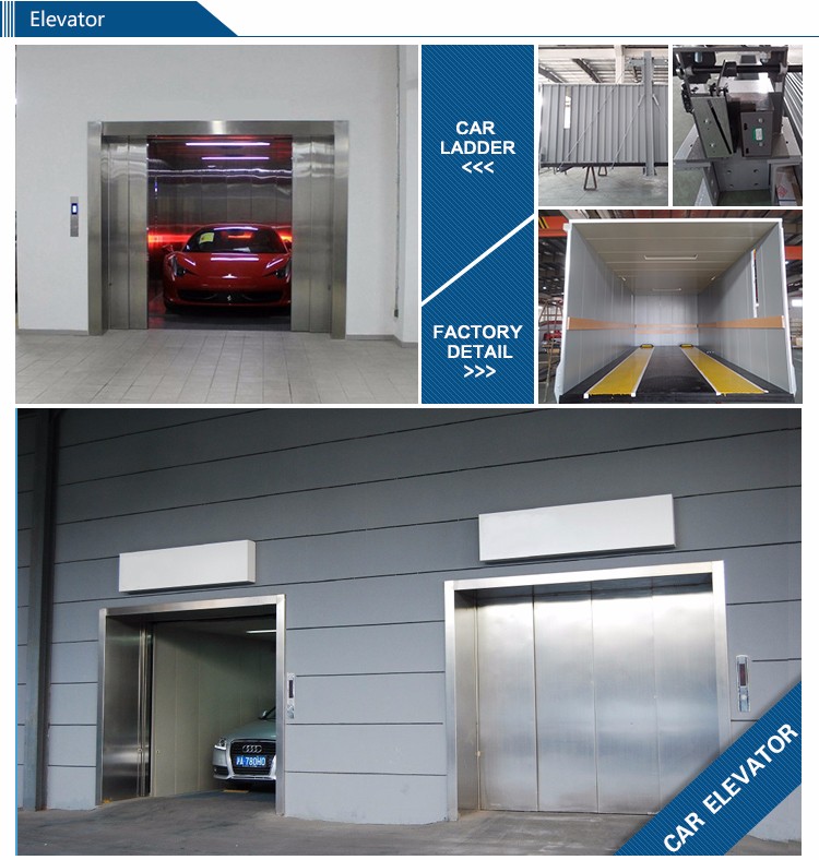 Hot selling outdoor small shaft parking systems car elevator price